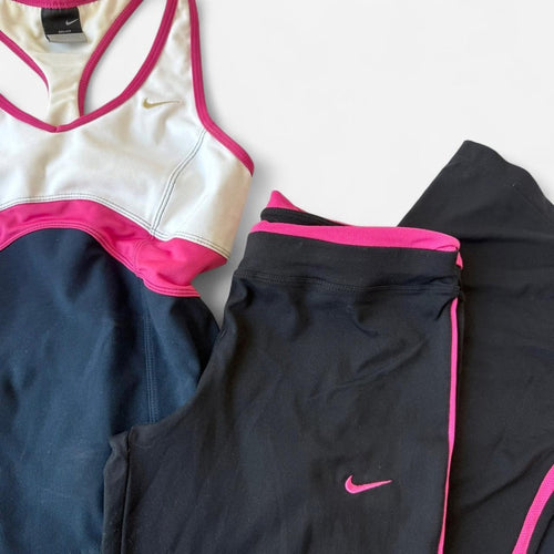 Nike Women's Black and Pink Vest